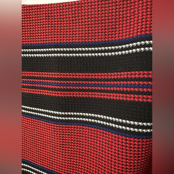 WORTH 2 Career Workwear Patriotic Nautical Navy Flame Red Marlin Pencil Skirt - Picture 4 of 14